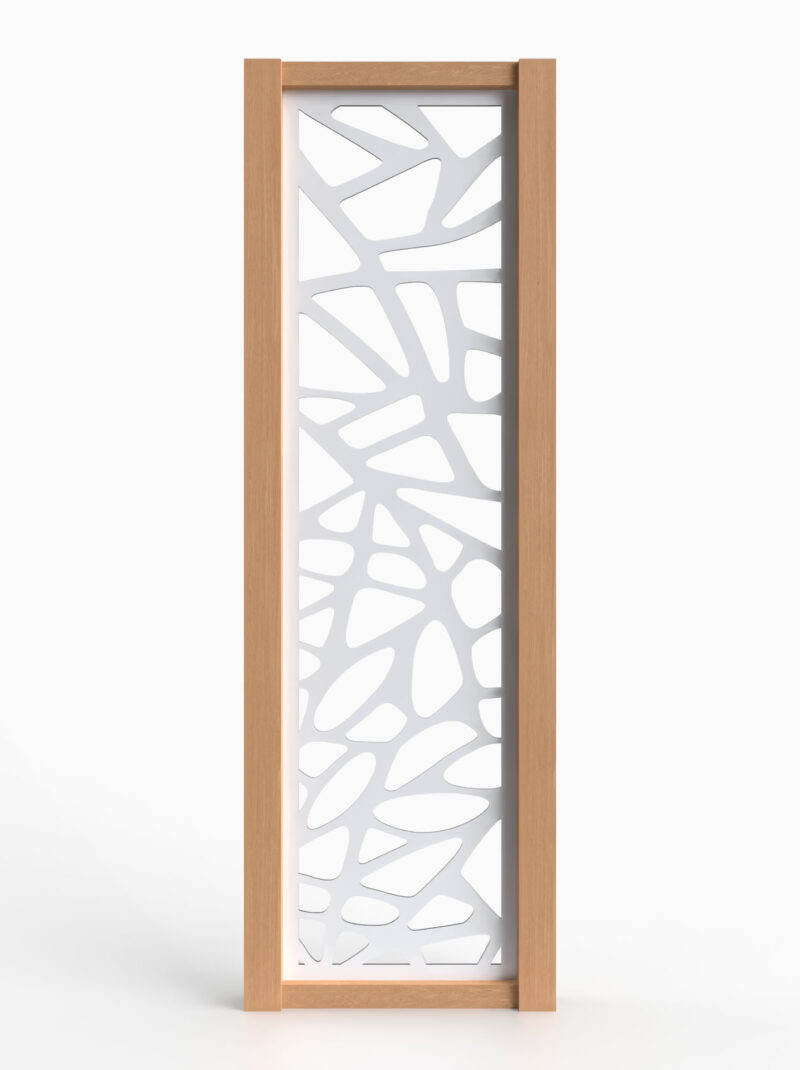 Schutting Model 24 - 45x180cm - 6mm - Wit