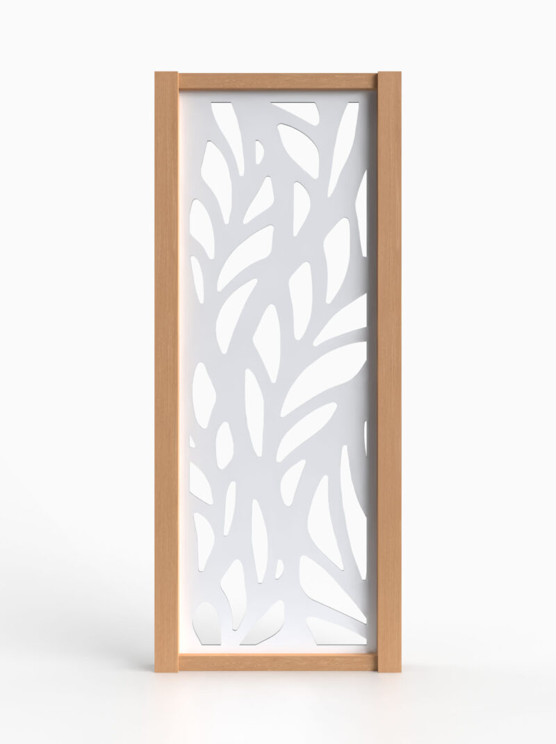 Schutting Model 19 - 60x180cm - 6mm - wit